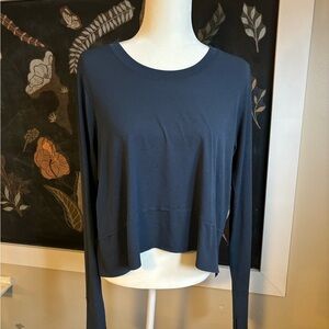 Free People Movement slate grey green tempo top